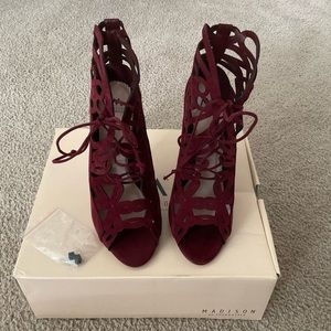 Shoedazzle heels. Wine color.